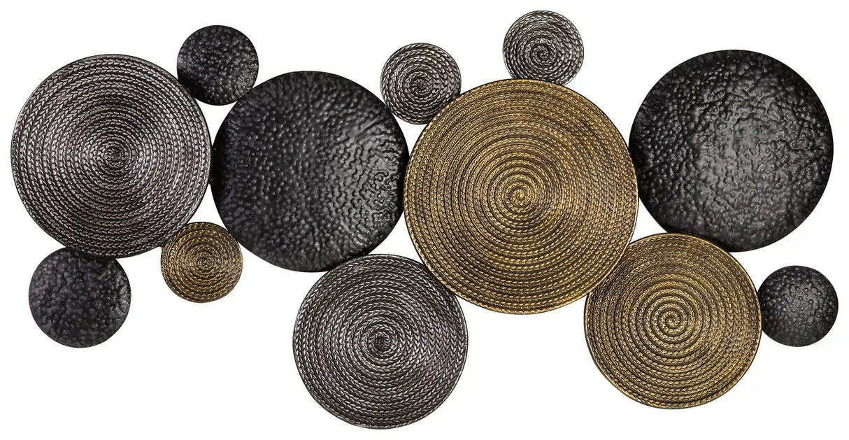 Emsley - Wall Decor - Metallic / Black / Gray - Best Buy Furniture