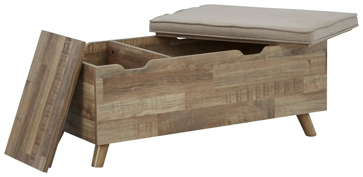 Gerdanet - Storage Bench - Beige - Best Buy Furniture