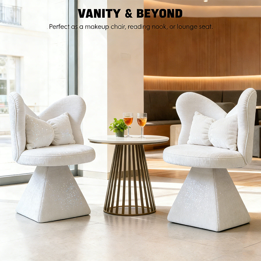 Vanity Chair with Butterfly Back