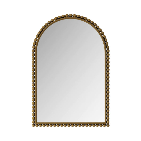 Vintage Iron Art Arch Mirror, Wall Hanging Or Table Display
