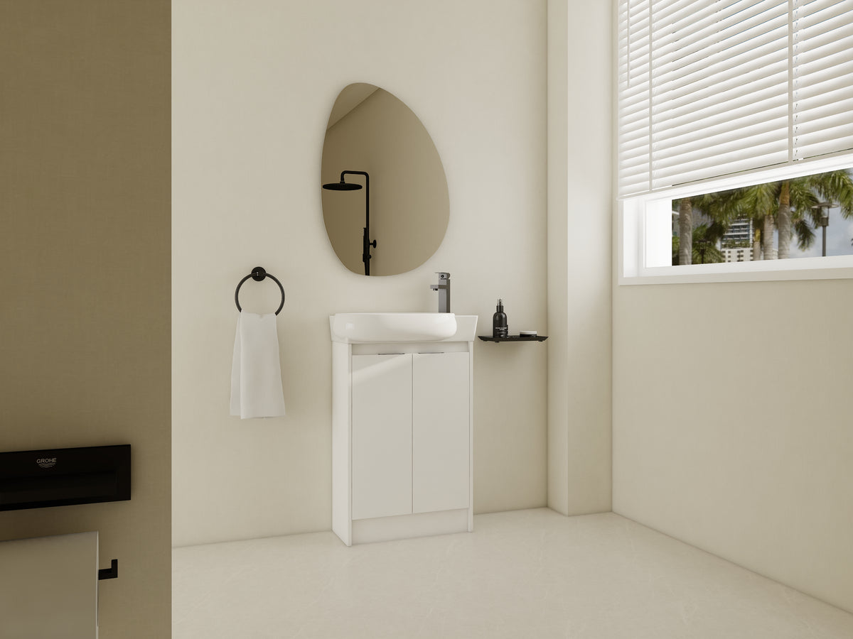 23" Freestanding Bathroom Vanity with Sink, Soft Close Doors