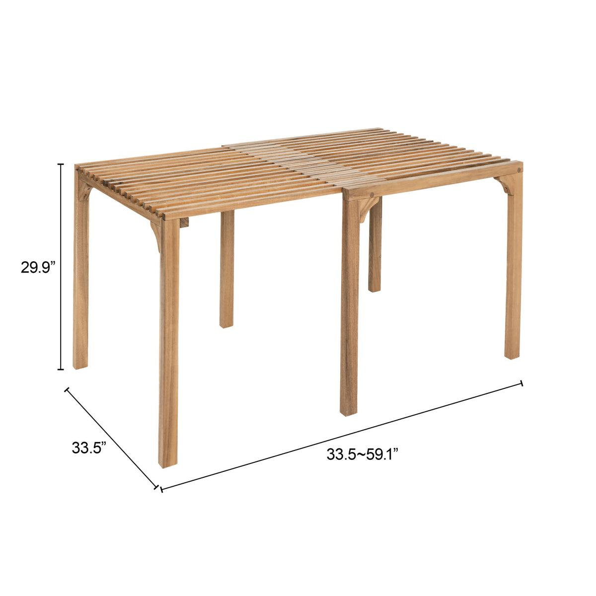 Zuo Modern Riviera Extendable Dining Table