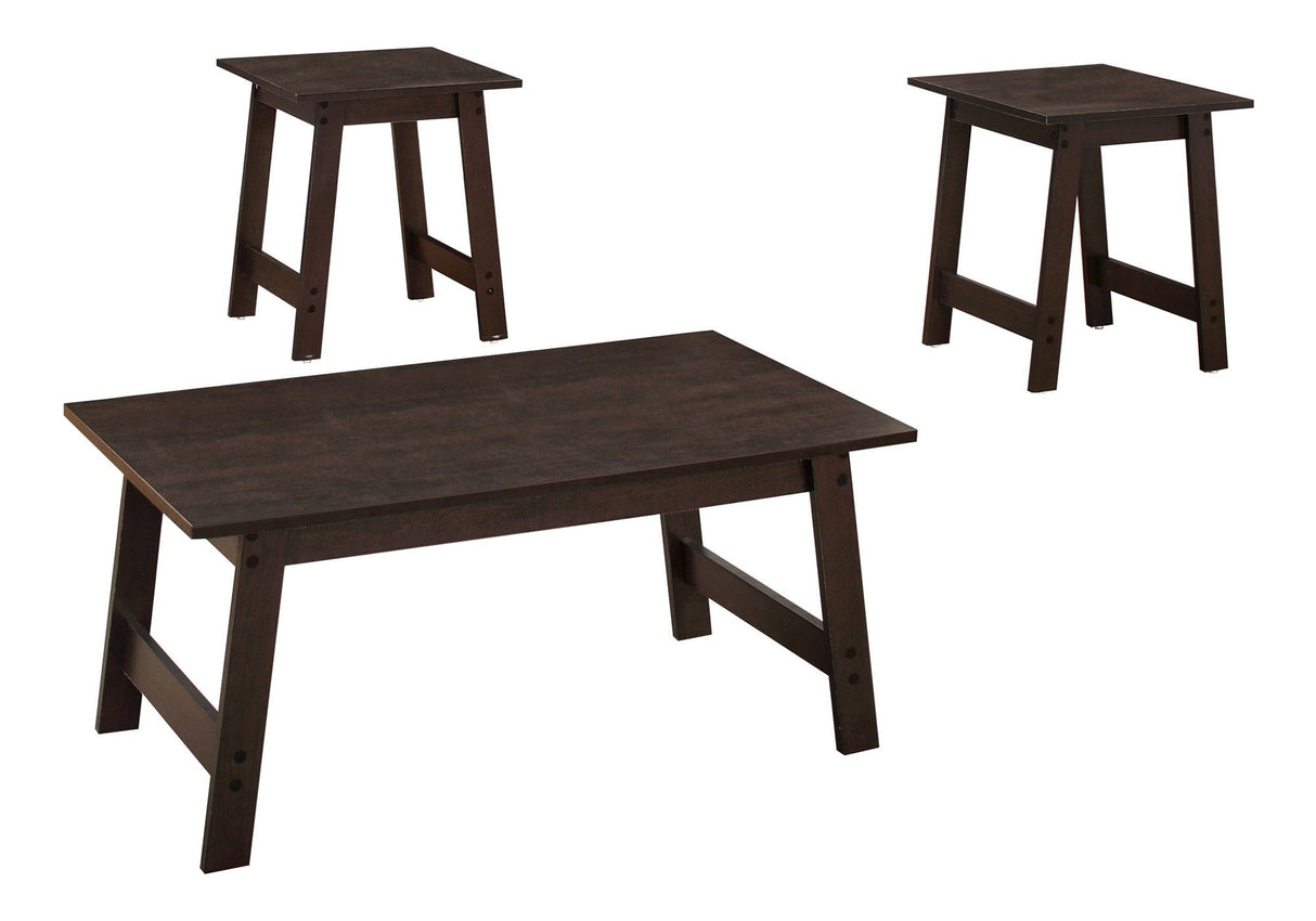 Table Set, Coffee, End, Side, Accent, Living Room Transitional (Set of 3) - Best Buy Furniture