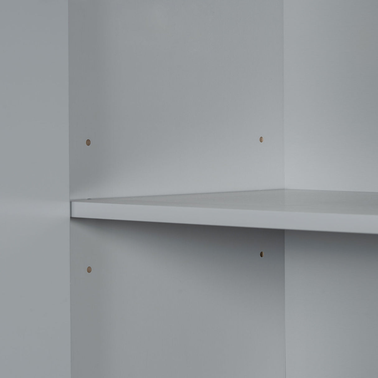Modern Bathroom Storage Cabinet With Two Laundry Baskets, One Drawer, Adjustable Shelf