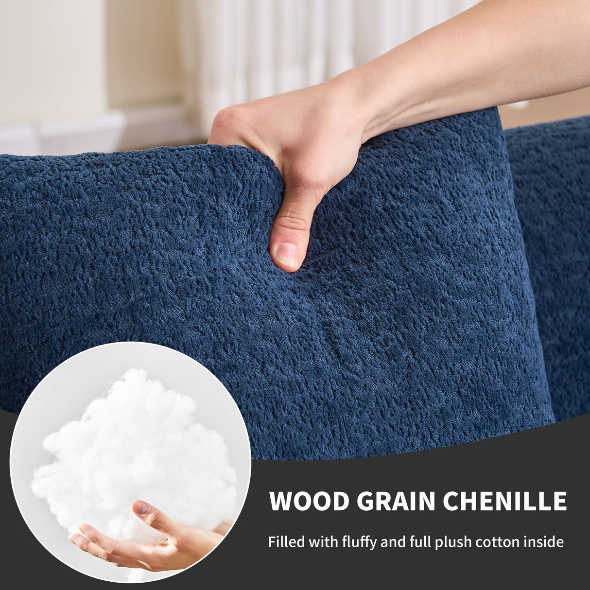 Combined Sofa With 4 Pillows