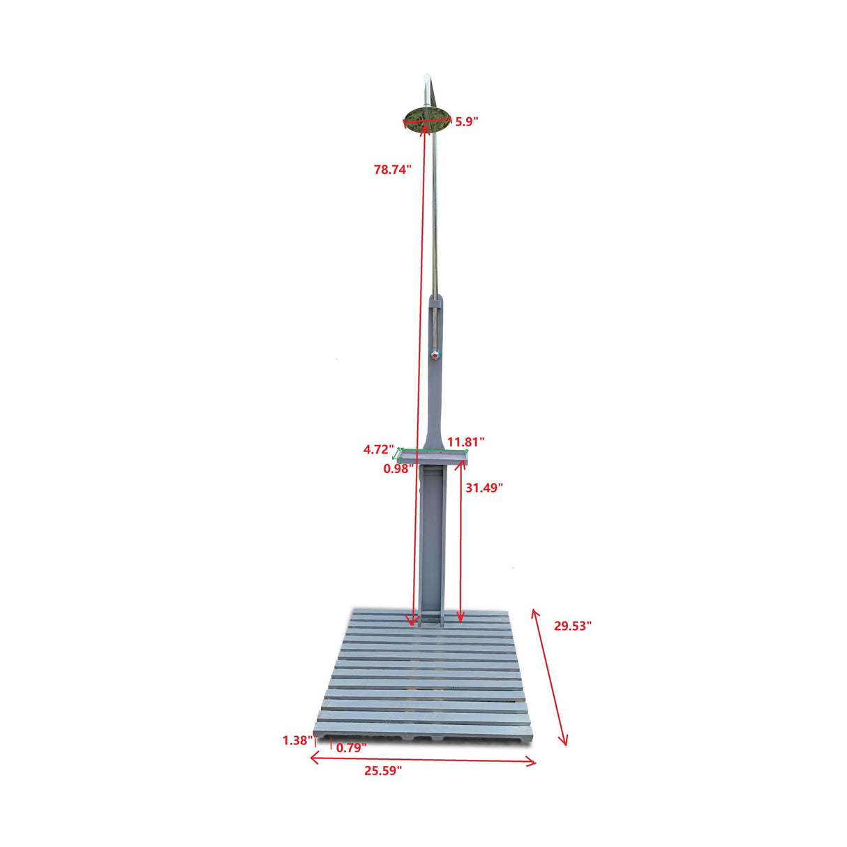 Outdoor Garden Pool Shower With Chassis Board For Patio