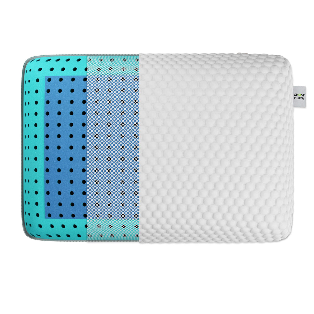 Ghostpillow Gel Memory Foam Pillow with Cooling Technology