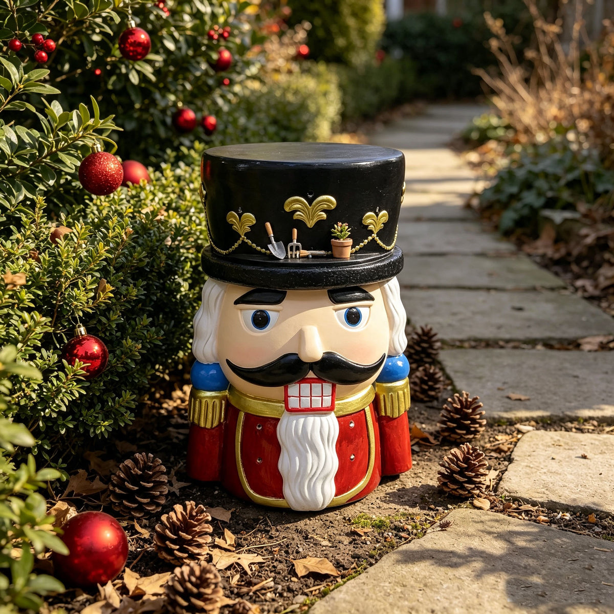 19'' Classic Nutcracker Soldier Stool