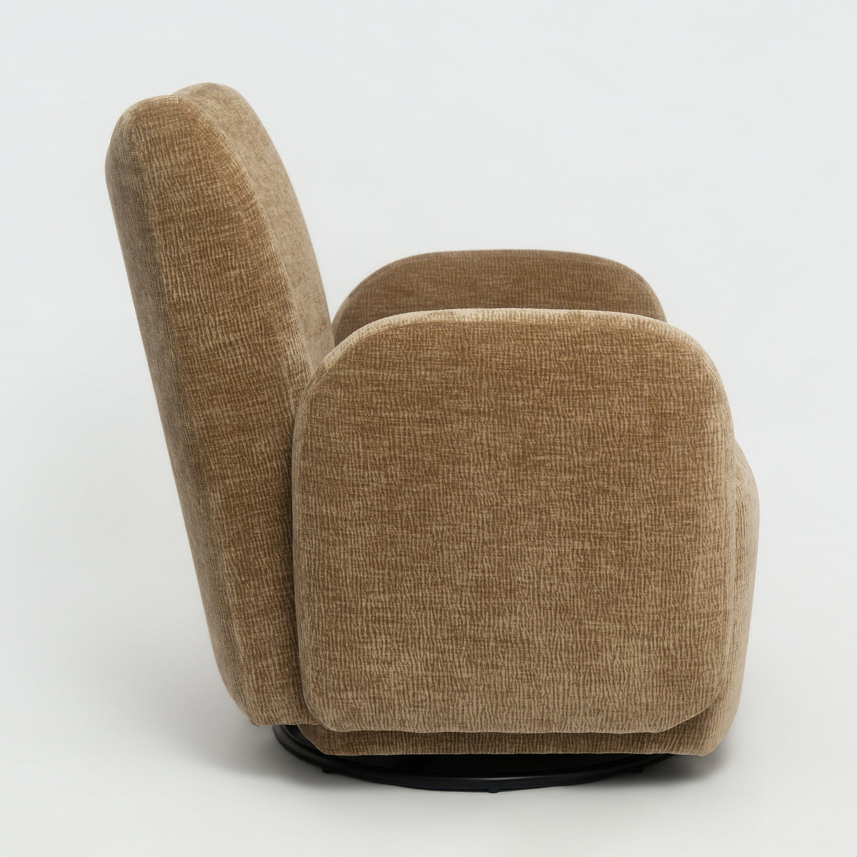 360° Swivel Chair Accent Chair - Dark Camel
