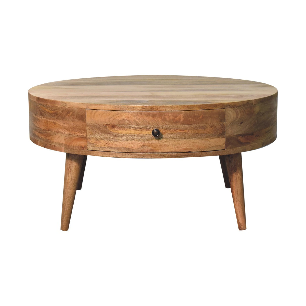 Solid Wood Odyssey Coffee Table, 2-Drawers, Oak-ish