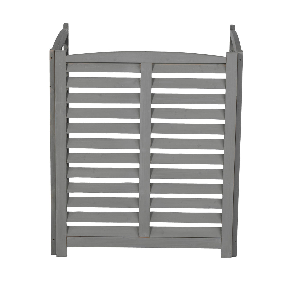 3 Panel Outdoor Wooden Air Conditioner Fence