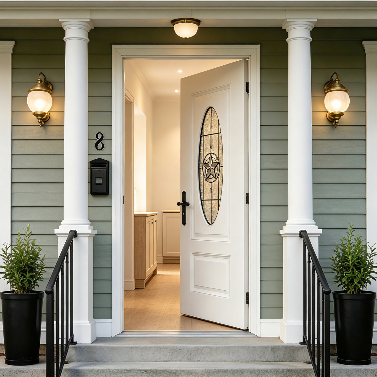36"x80" Fiberglass Front Door