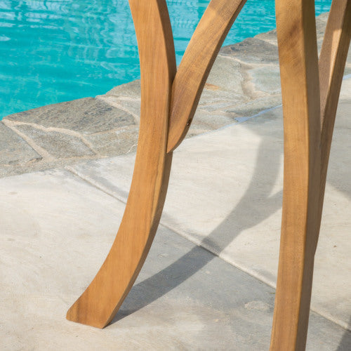 5-Piece Outdoor Acacia Wood Dining Set