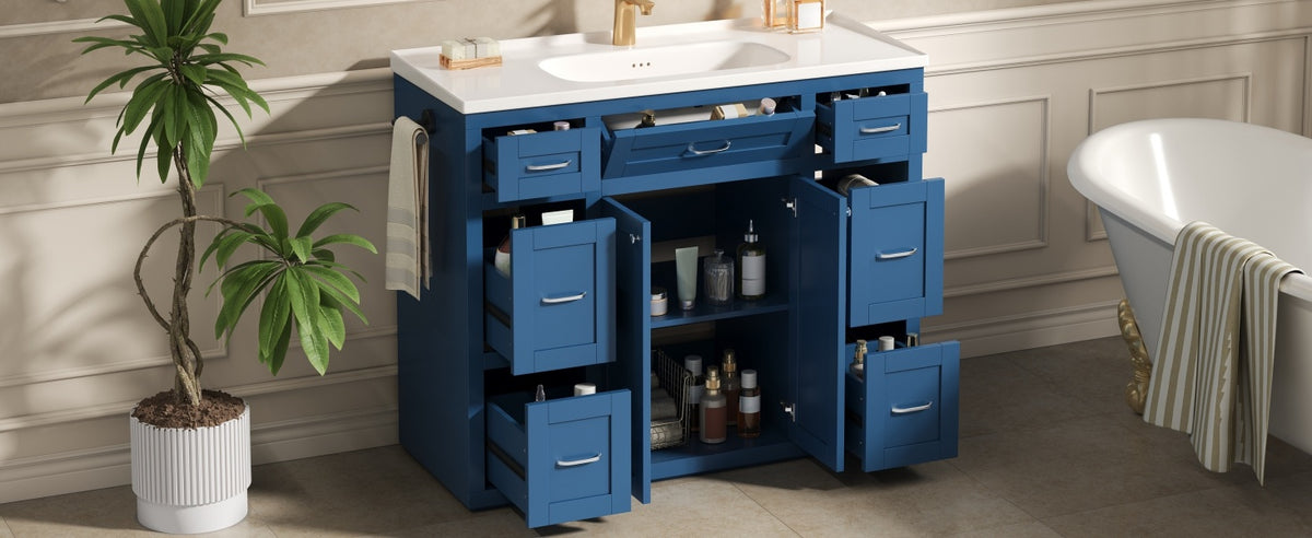 Navy Blue 48" Bathroom Vanity