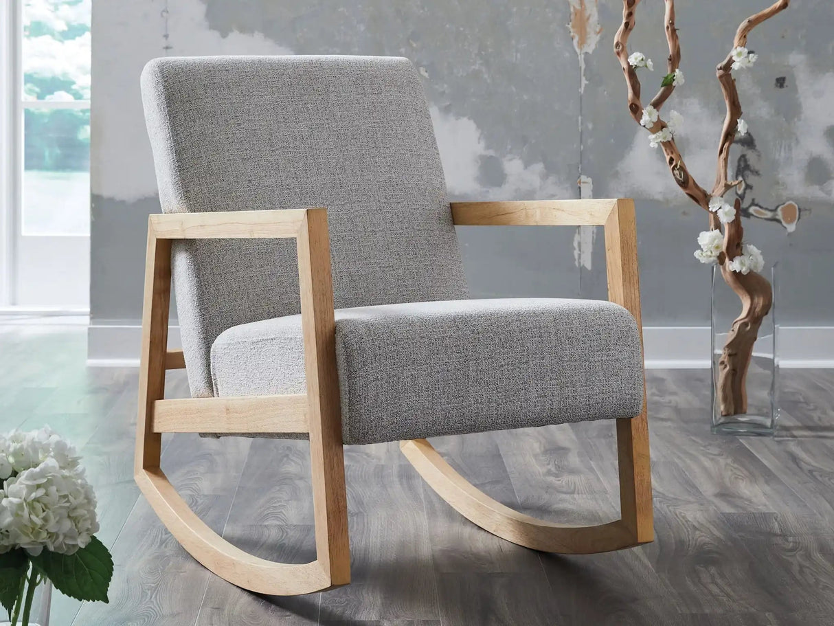 Wychworth - Accent Chair - Gray / Natural - Best Buy Furniture