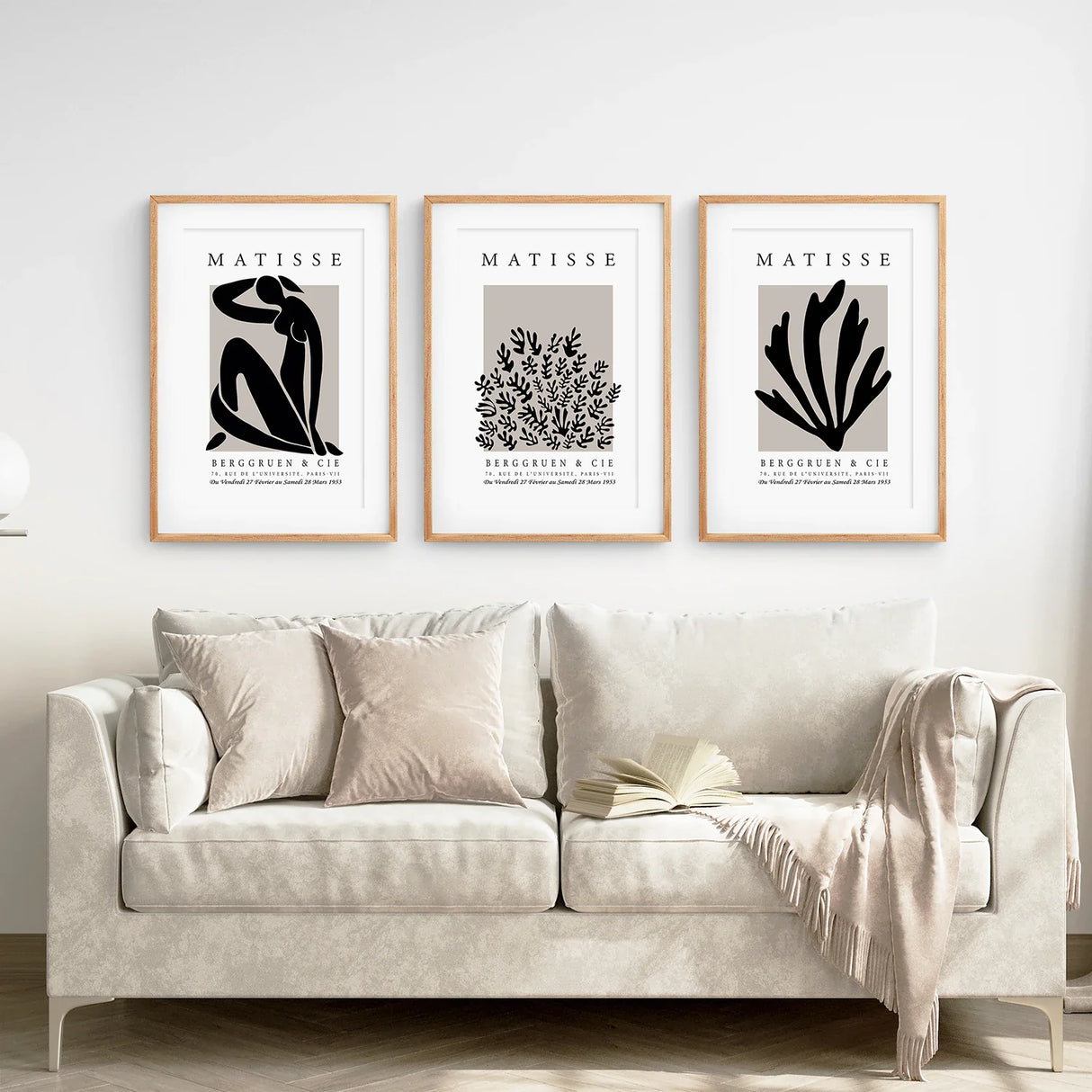 Henri Matisse La Gerbe Art Print Set - 3 Vintage Prints