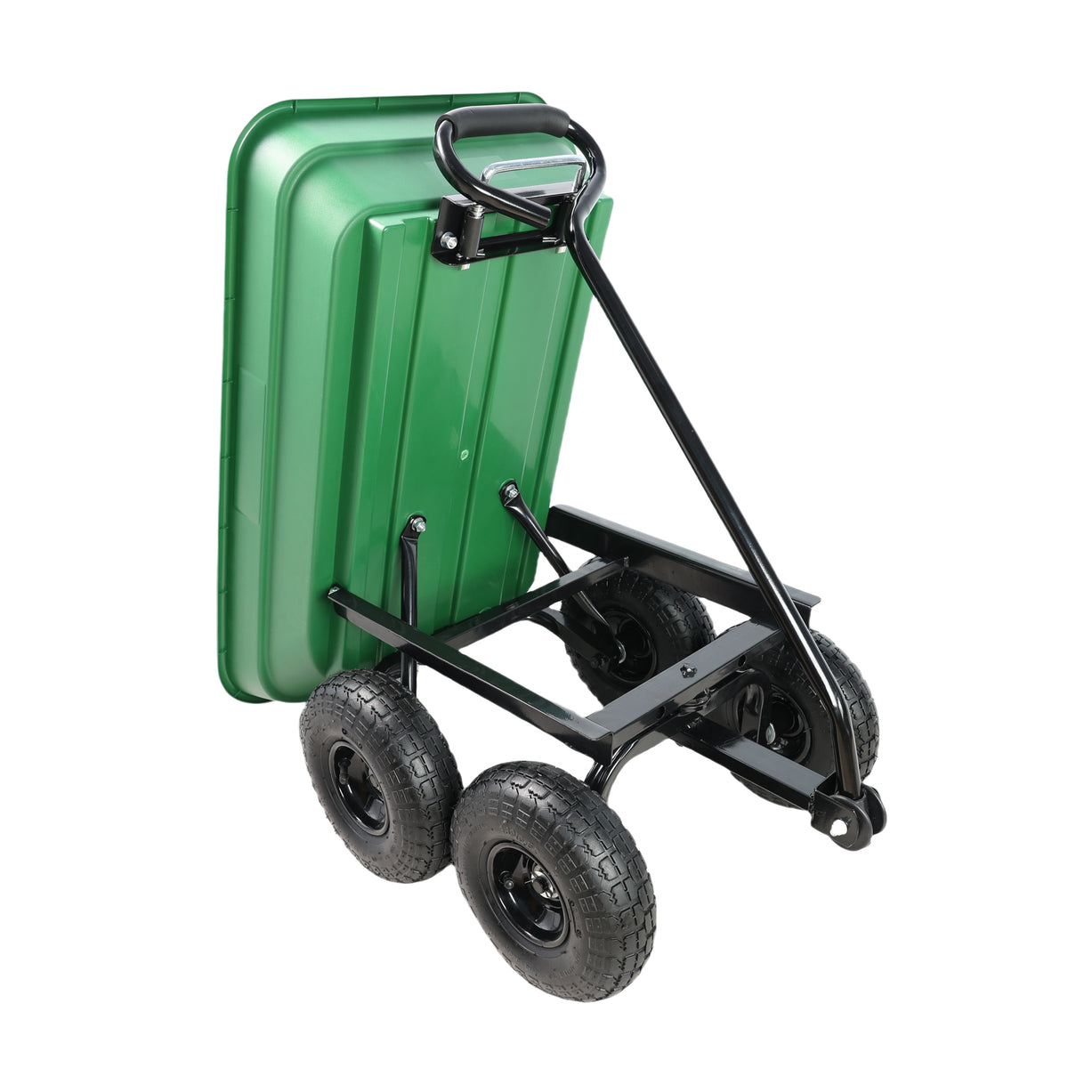 Folding Car Poly Garden Dump Truck with Steel Frame