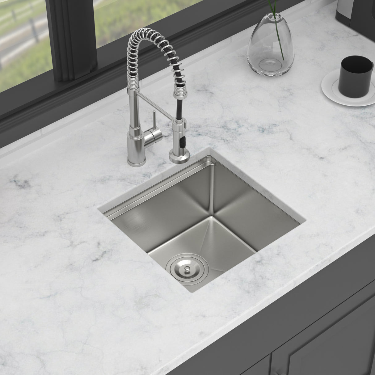17" Undermount Kitchen Sink - Single Bowl