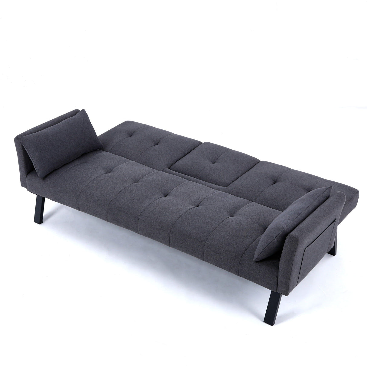 Sofa Bed With Foldable Design And Cup Holder