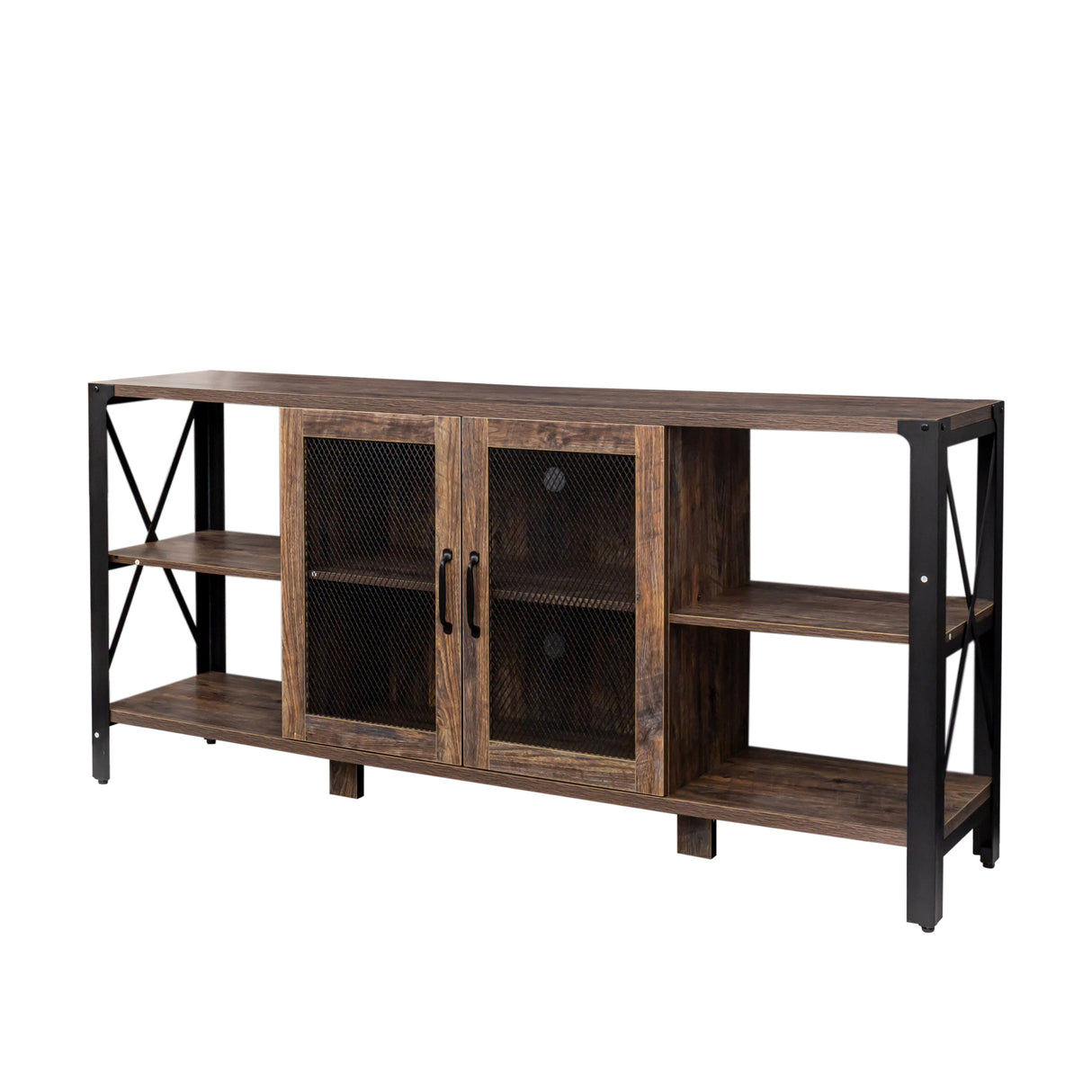 Industrial 80 Inch TV Stand for Living Room & Bedroom