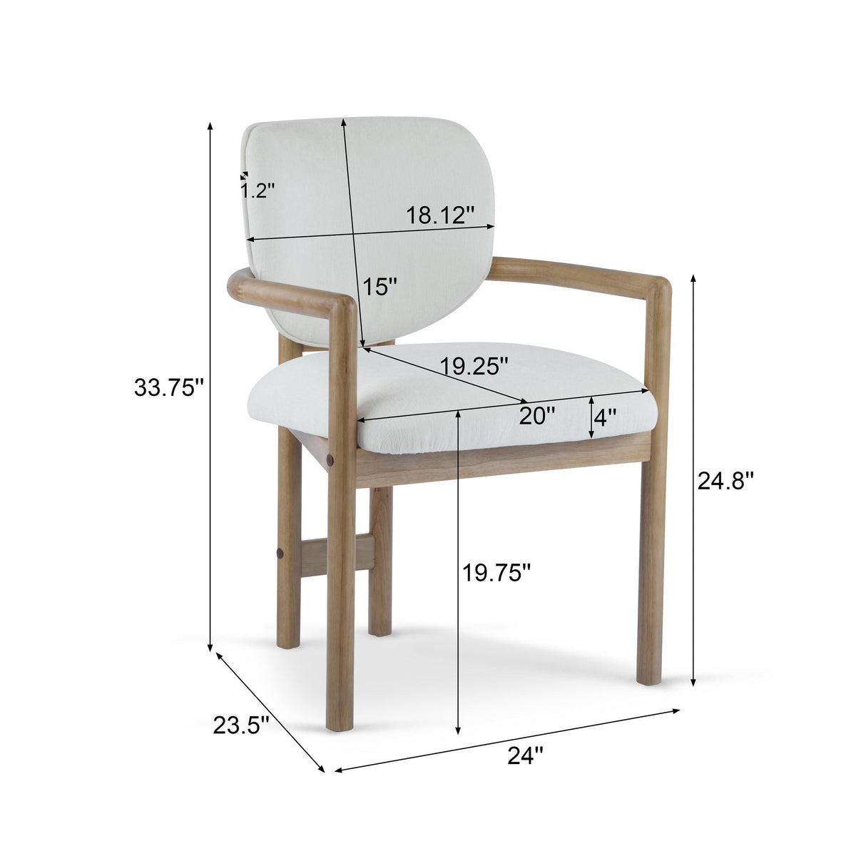 Upholstered Arm Dining Chairs (Set of 2) - Best Buy Furniture