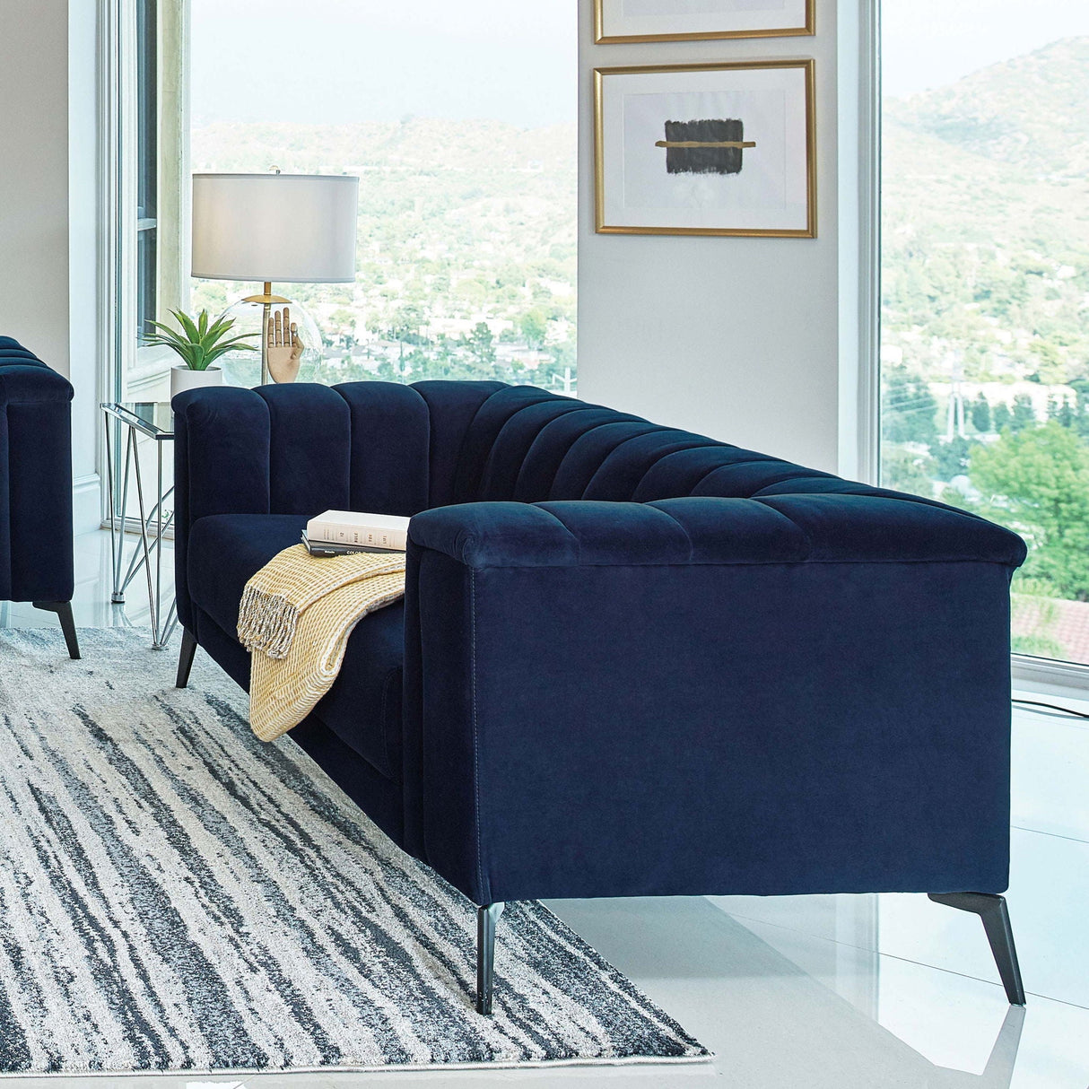 Darci - Loveseat - Blue