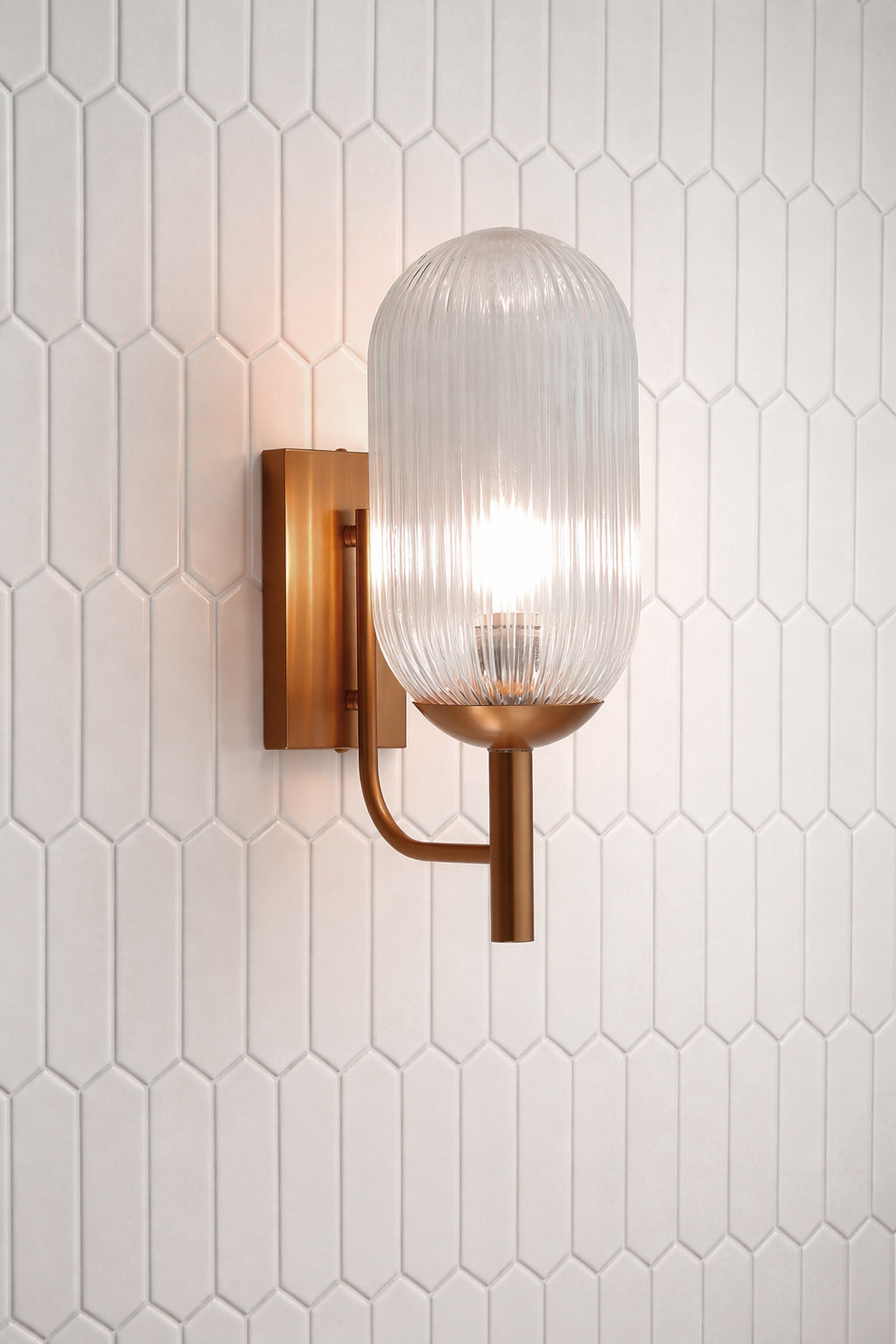 Dewdrop Wall Lamp - Bronze and Clear