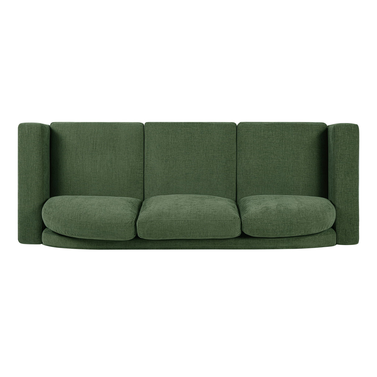 Modern 3 Seater Sofa With Curved Backrest