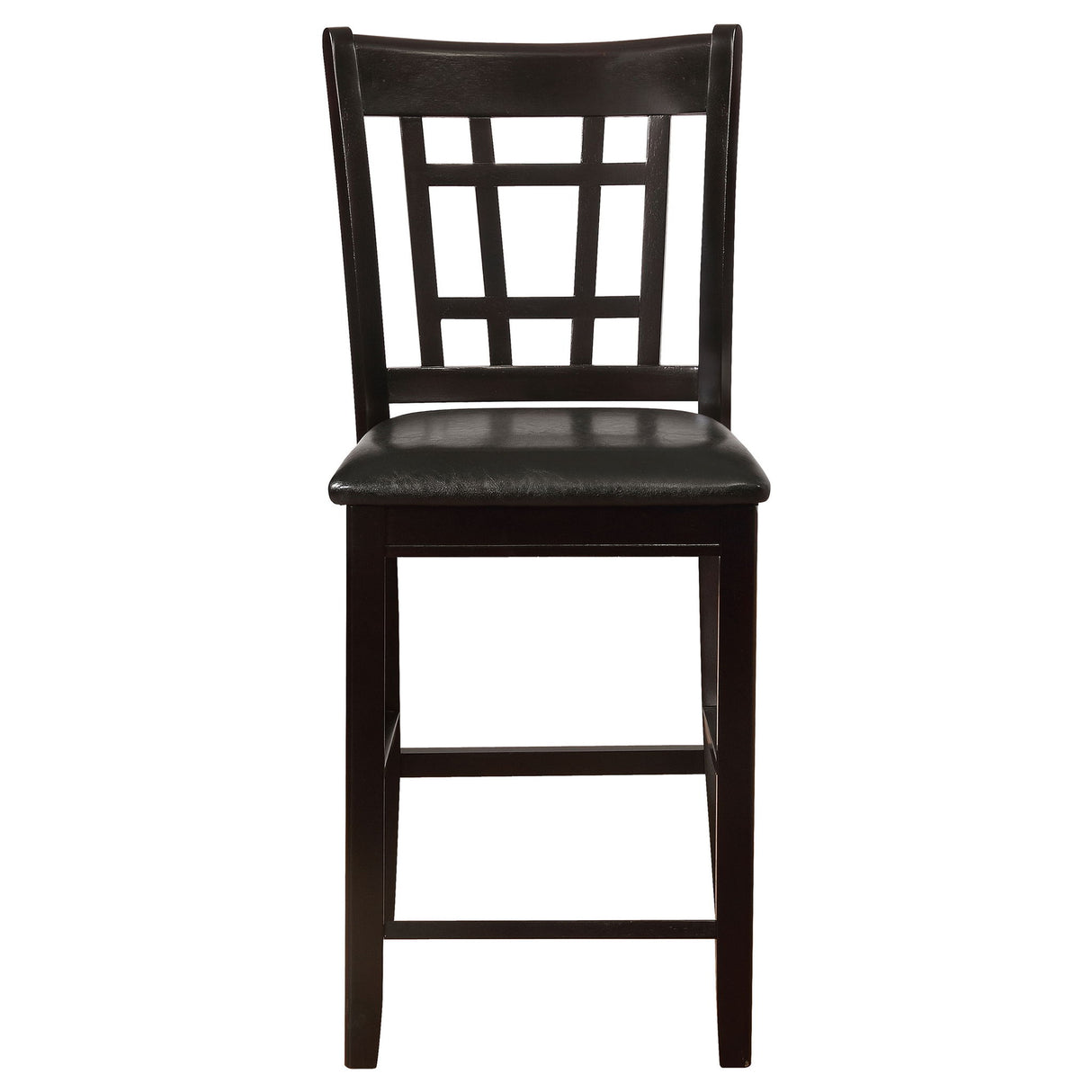 Danford - 5 Piece Counter Height Dining Set With Upholstered Stools - Espresso