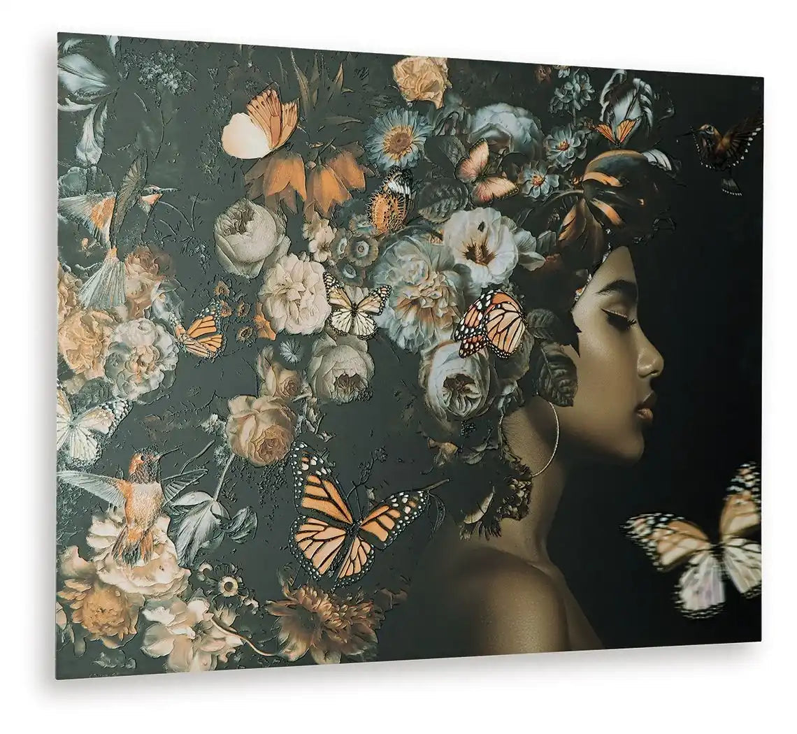 Valfer - Wall Art - Orange / Black / White - Best Buy Furniture