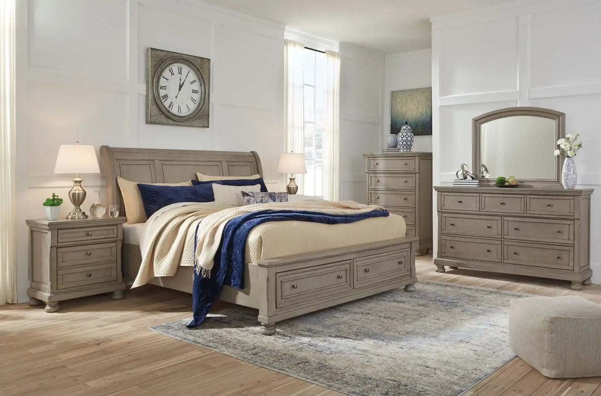 Lettner - Sleigh Bed - Best Buy Furniture
