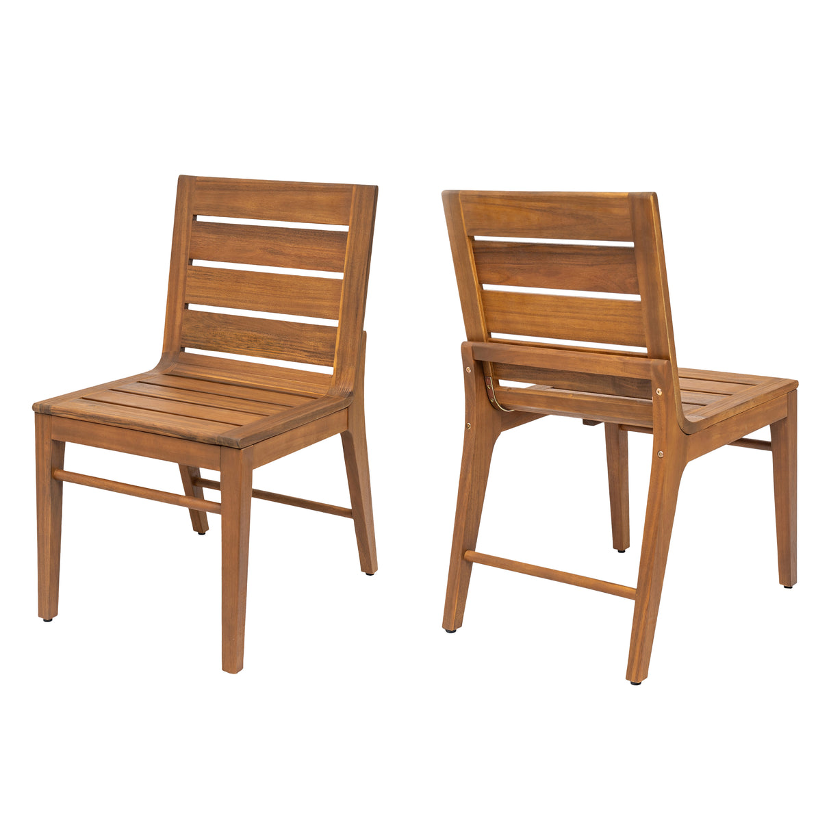 Outdoor Acacia Wood Dining Chair (Set of 2)