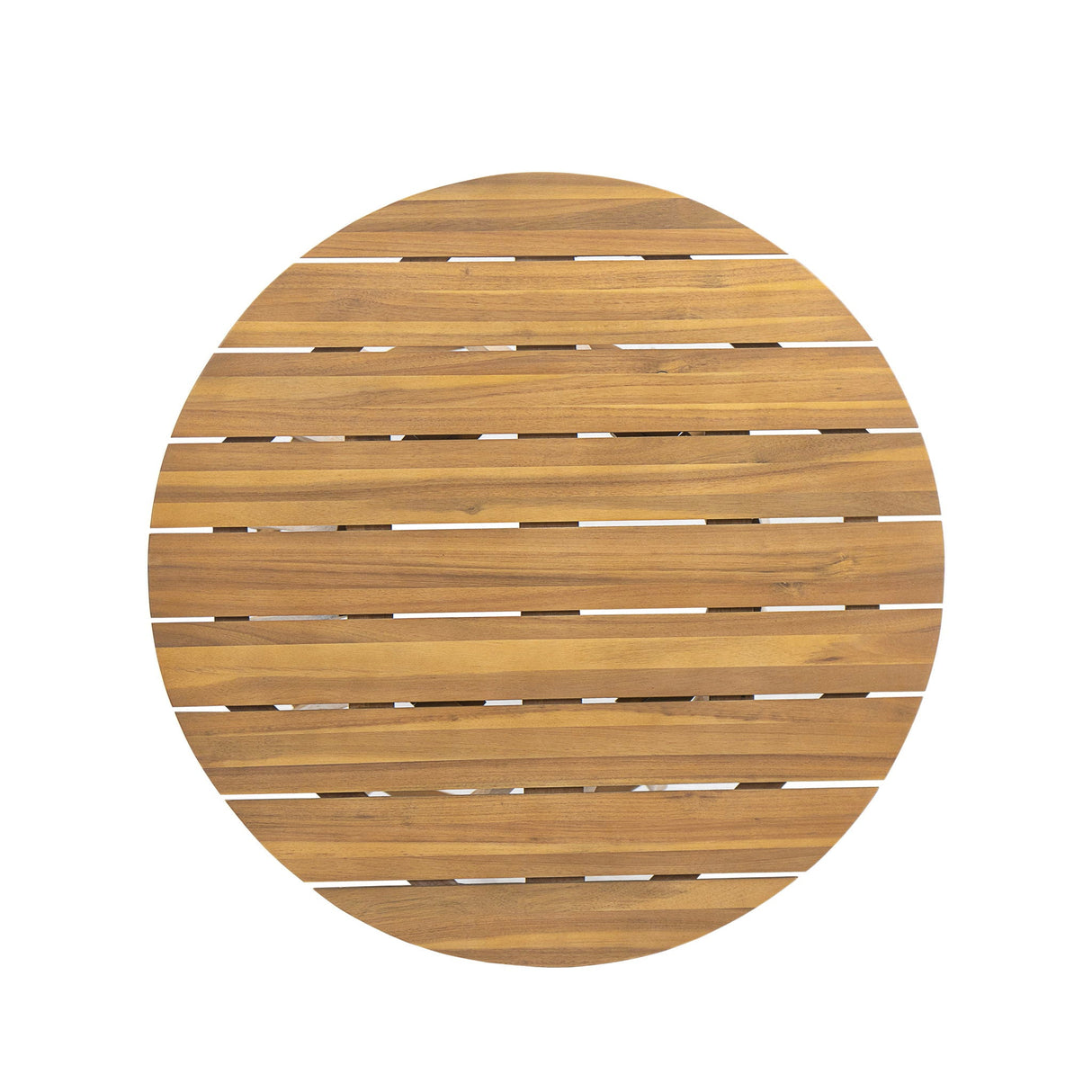 Outdoor 3 Pieces Dining Set, Round Bistro Set - Teak - Best Buy Furniture