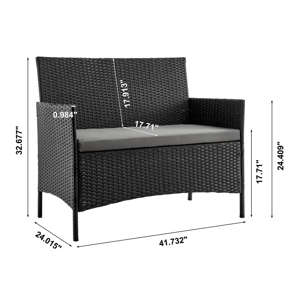 Imperia - 4 Piece Outdoor Conversation Set
