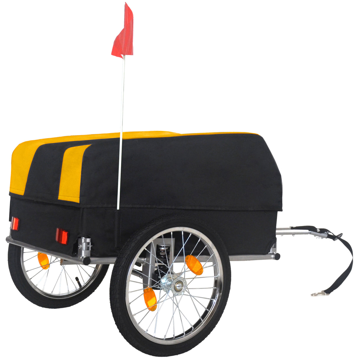 Heavy-Duty Bike Cargo Trailer with Removable Waterproof Cover