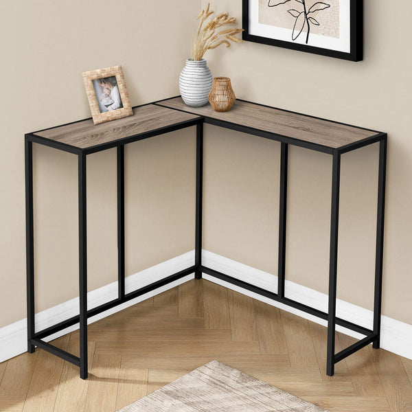 Corner Accent Console Table For Entryway, Unique L-Shaped Design - Best Buy Furniture
