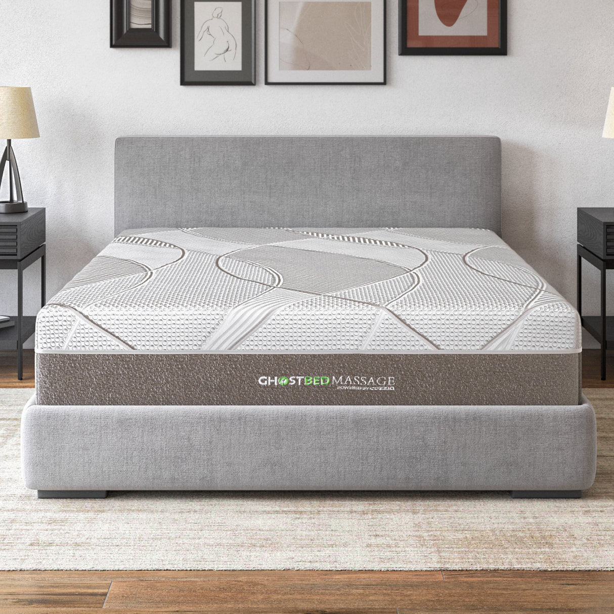Ghostbed massage mattress profile