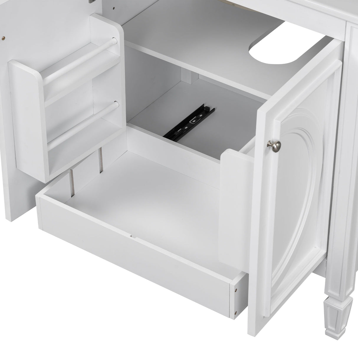 Bathroom Vanity With Sink With 2 Doors And Adjustable Shelf