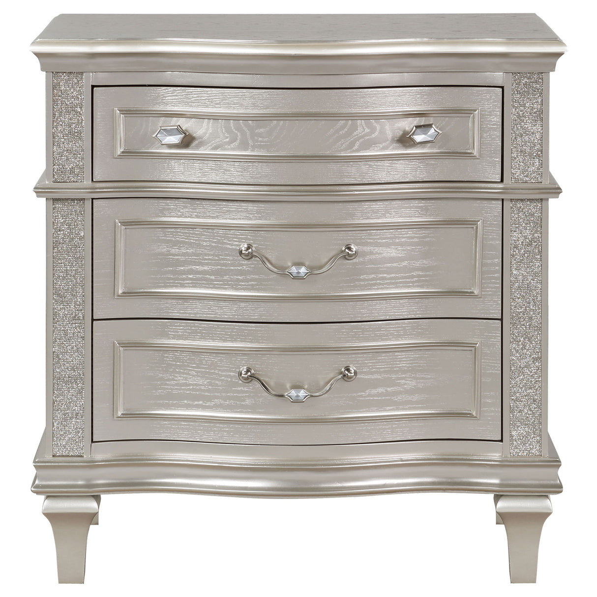 Evangeline - 3 Drawer Nightstand - Oak