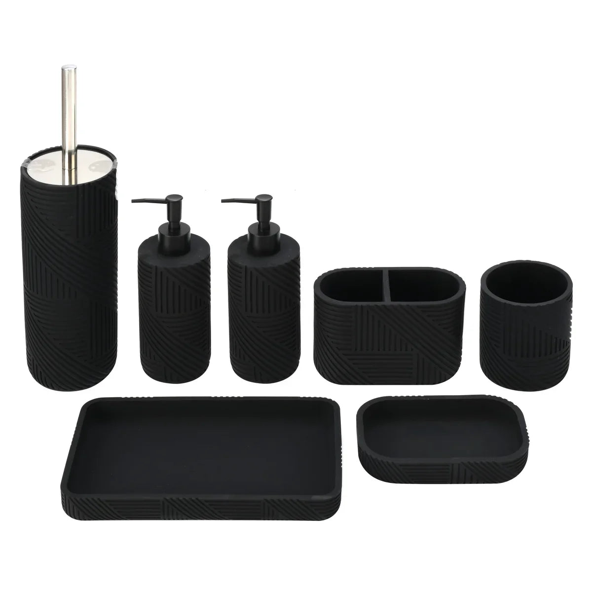 7 Piece Resin Bathroom Accessories Set