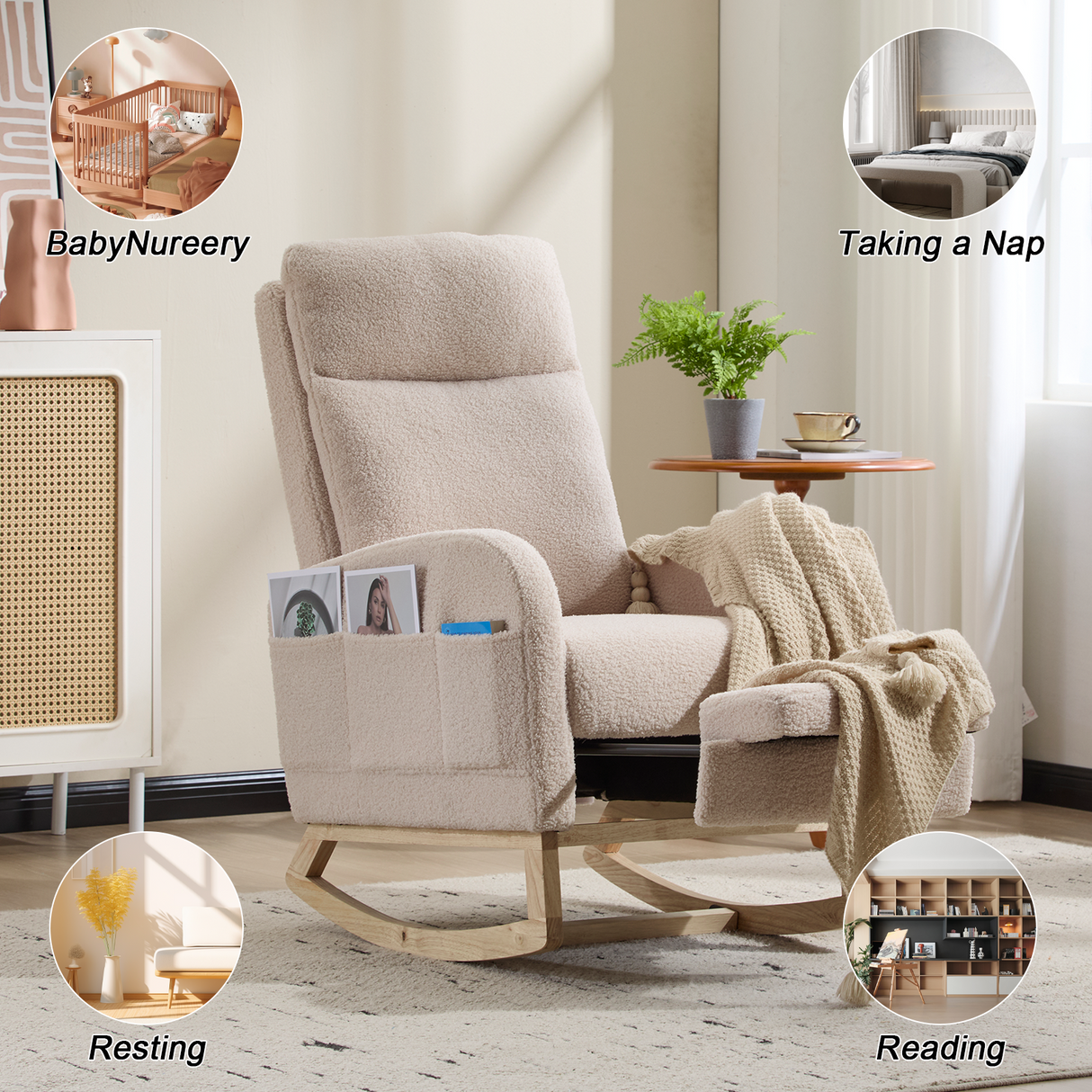 Nursery Glider Rocking Chair