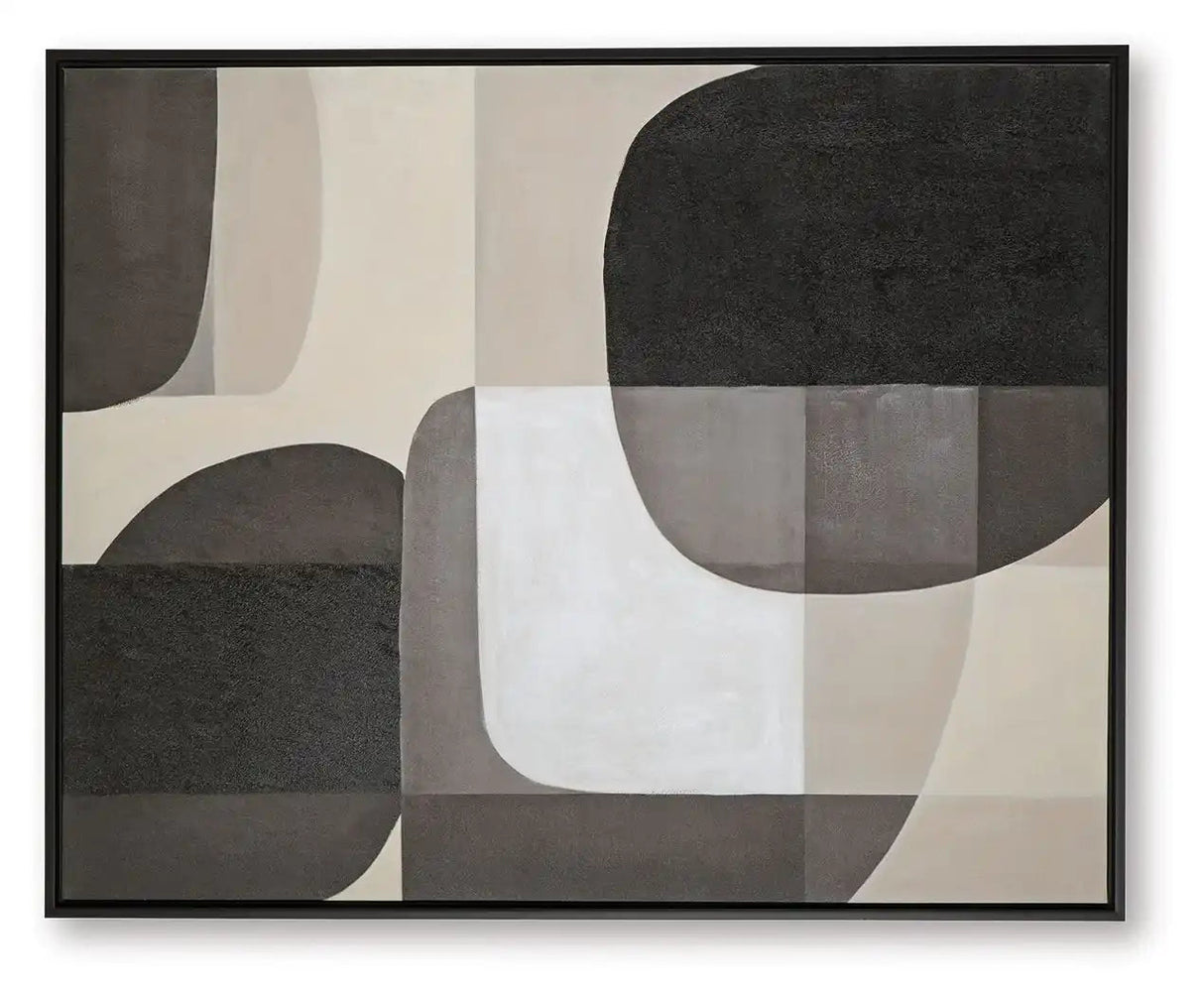 Kesleigh - Wall Art - Black / White - Best Buy Furniture