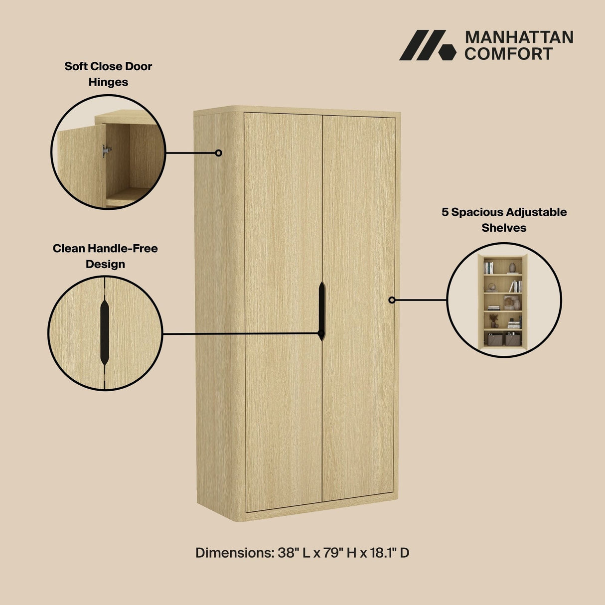 Rivington - Bookcase Cabinet