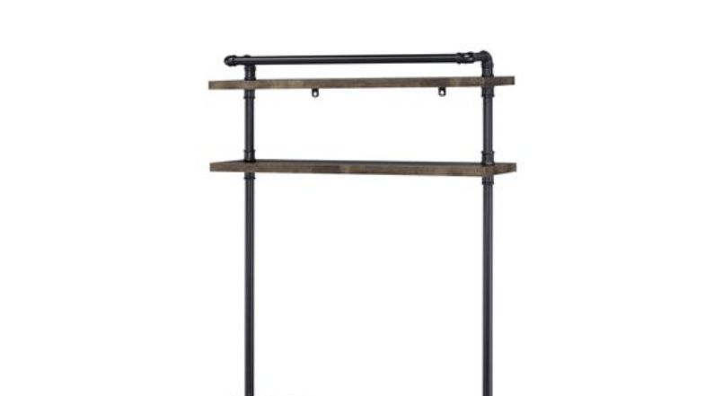 Ensata - Rustic Writing Desk - Black / Oak - Best Buy Furniture