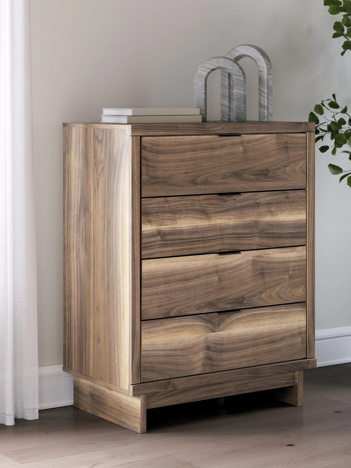 Chirason - Four Drawer Chest - Brown - Best Buy Furniture