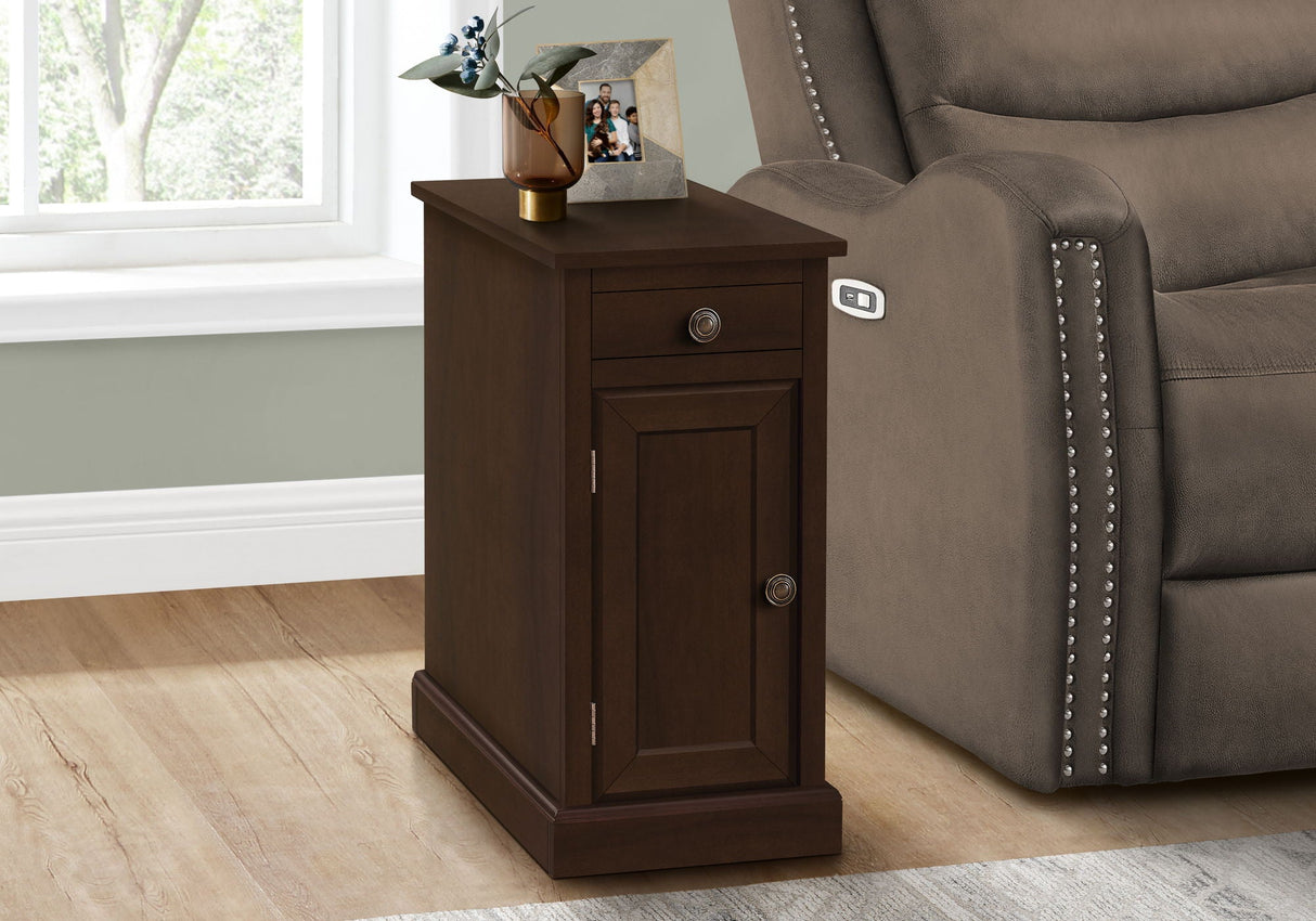 Accent End Table, Storage Drawer, Versatile Design - Espresso - Best Buy Furniture
