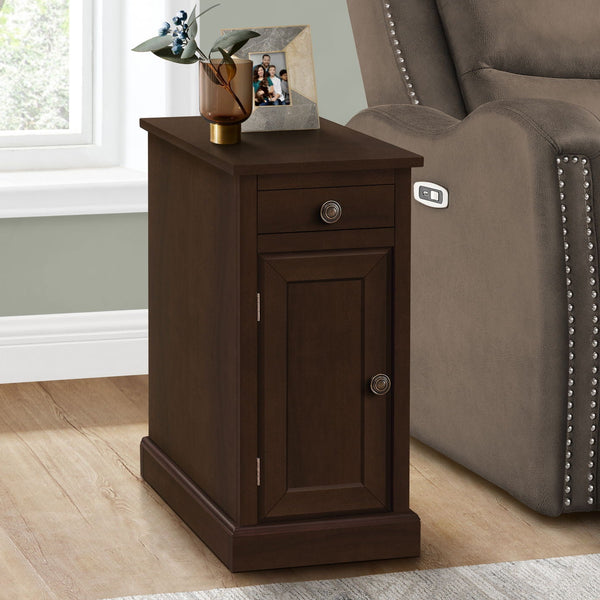 Accent End Table, Storage Drawer, Versatile Design - Espresso - Best Buy Furniture