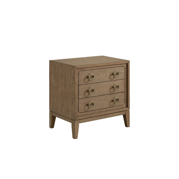 3 Drawer Nightstand With USB - Latte