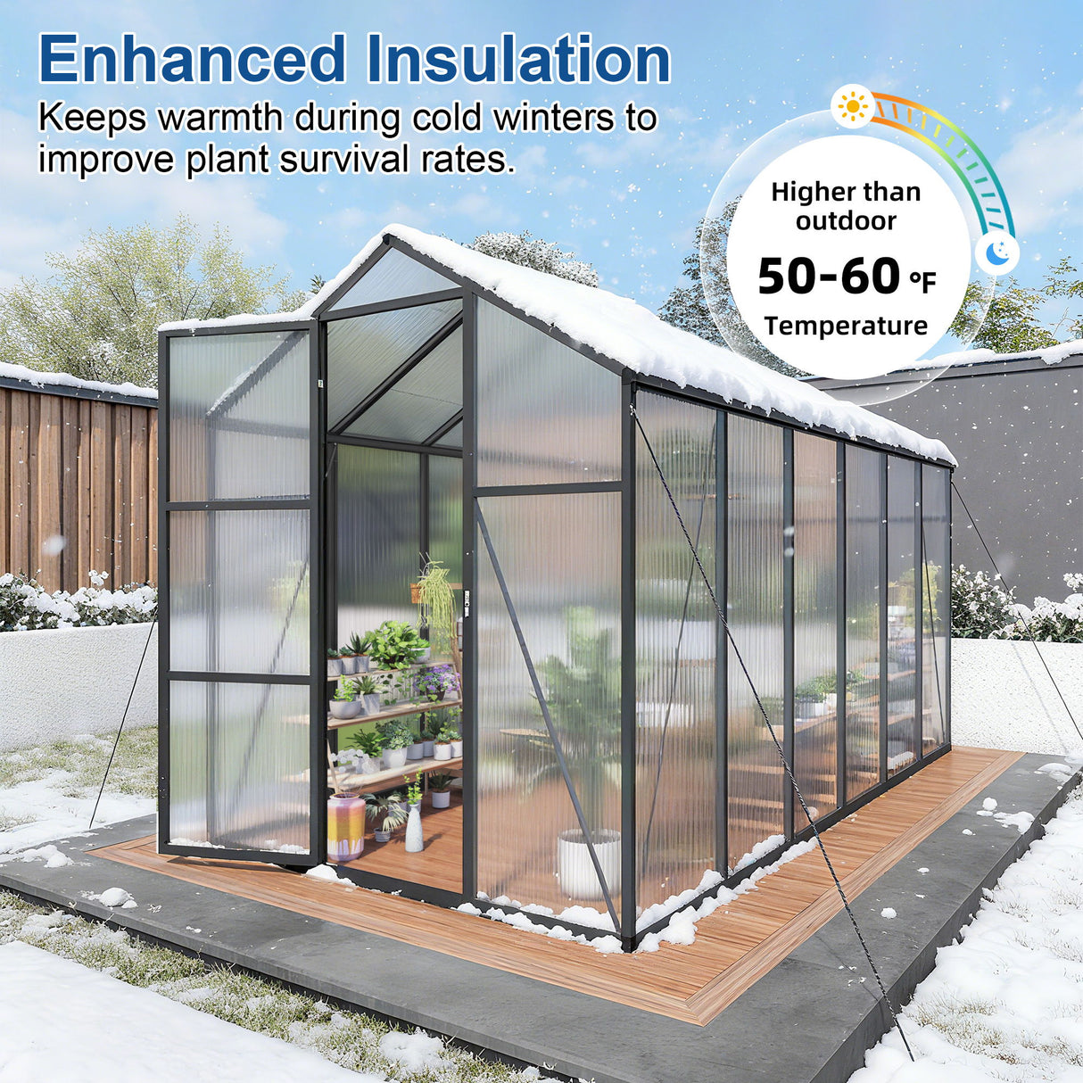 Gain Height Windproof house With Raised Base