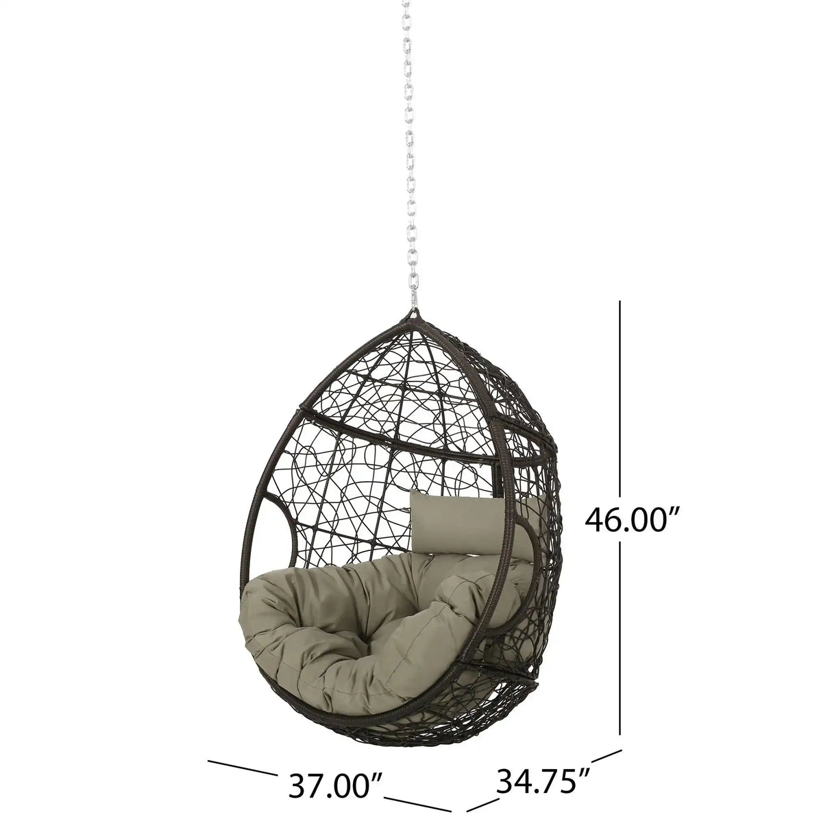 Teardrop - Hanging Chair With 8Ft Chain - Best Buy Furniture